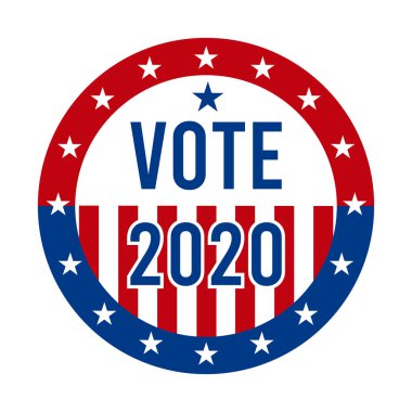 2020 Başkanlık Seçim Rozeti - Amerika Birleşik Devletleri. Amerikan Vatanseverlik Sembolü, Amerikan Bayrağı. Demokratik / Cumhuriyetçi Destek İğnesi, Amblem, Damga veya Düğme. 3 Kasım