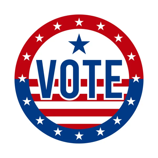 Президентские Выборы 2020 Года Знак Голосуй Соединенные Штаты Америки Патриотический — стоковый вектор