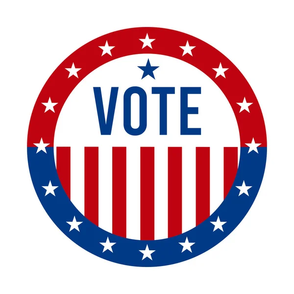 Voto Alle Elezioni Presidenziali Del 2020 Stati Uniti America Simbolo — Vettoriale Stock