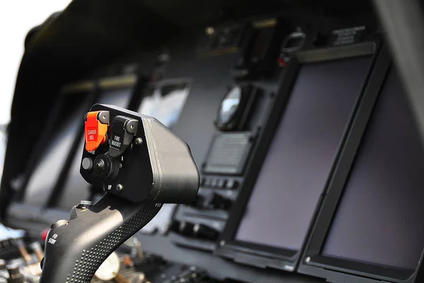 Panneau Commande Équipement Commande Avion Dans Poste Pilotage Cockpit Avion — Photo