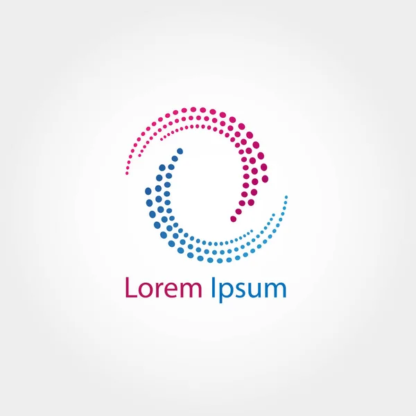 Cirkel Tech Logotypdesign — Stockfoto