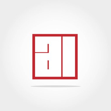 İlk harfini Al Logo şablonu vektör tasarımı