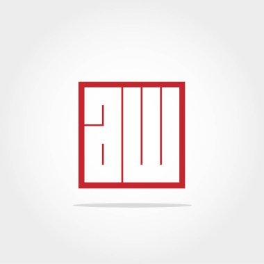 İlk mektup Ah Logo şablonu vektör tasarımı