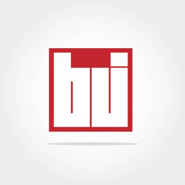 nitial mektup Bj Logo vektör tasarımı