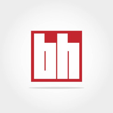 nitial mektup Bh Logo vektör tasarımı