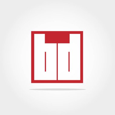 nitial mektup Bd Logo vektör tasarımı