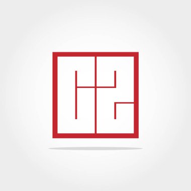 nitial mektup Cz Logo vektör tasarımı