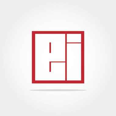 nitial mektup Ei Logo vektör tasarımı