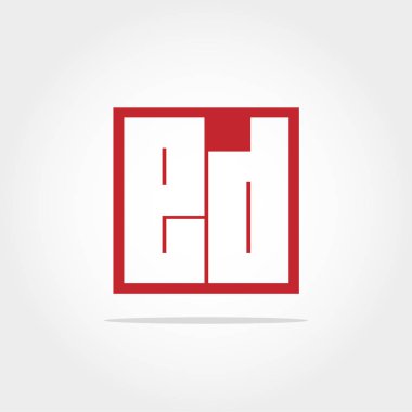 nitial mektup Ed Logo vektör tasarımı