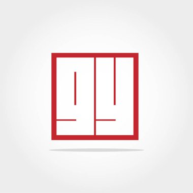 İlk harf Gy Logo vektör tasarımı