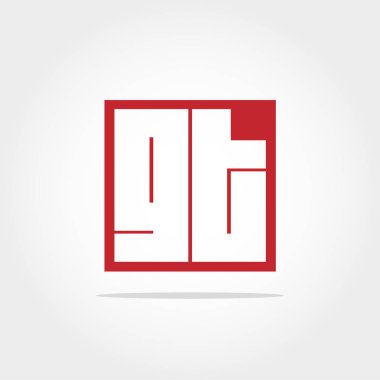 İlk harf Gt Logo vektör tasarımı