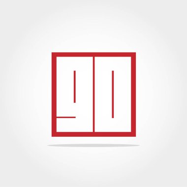 İlk mektup git Logo vektör tasarımı