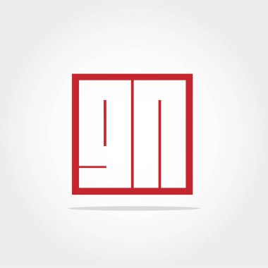 İlk harf Gn Logo vektör tasarımı
