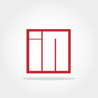 İlk harf Logo vektör tasarımı