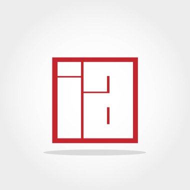 Initial Letter IA Logo Vector Design clipart