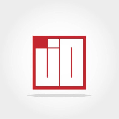 İlk harf Jo Logo vektör tasarımı