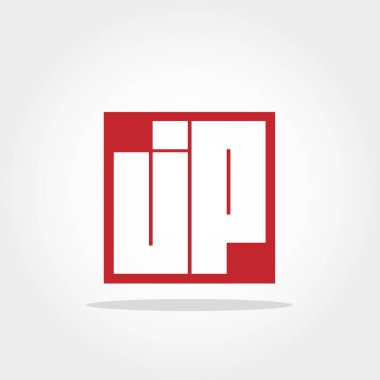 İlk mektup Jp Logo vektör tasarımı