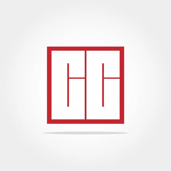Carta Nitial Logo Vector Diseño — Archivo Imágenes Vectoriales