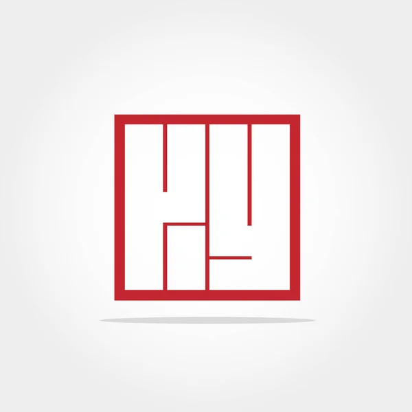 Letra Inicial Logo Vector Design — Vector de stock