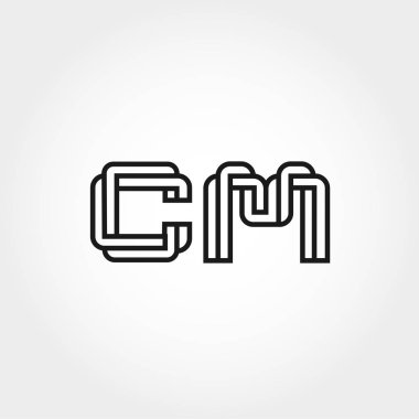 İlk Harf CM Logo Şablonu Tasarımı