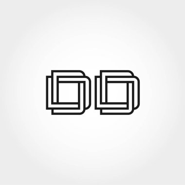 İlk Harf DD Logo Şablonu Tasarımı