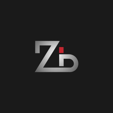İlk harf Zb Logo tasarım şablonu