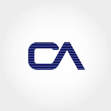 İlk Harf CA Logo Şablonu Tasarımı
