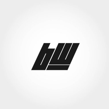 İlk harf Bw Logo tasarımı