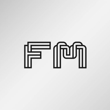 İlk harf Fm Logo tasarımı
