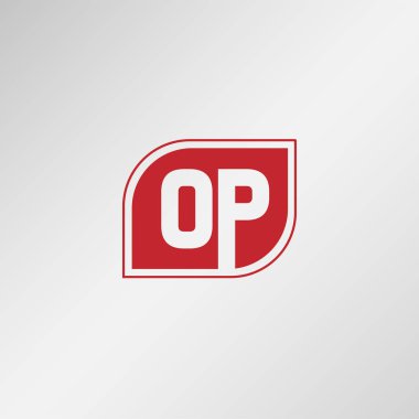 İlk harf Op Logo tasarımı