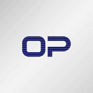 İlk harf Op Logo tasarımı