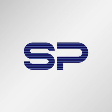 İlk harf Sp Logo tasarımı