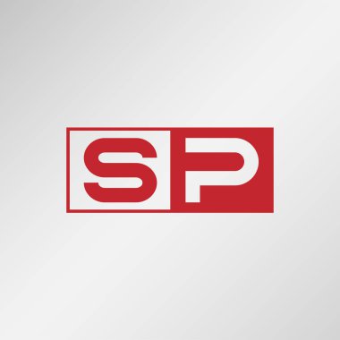 İlk Harf SP Logo Şablonu Tasarımı