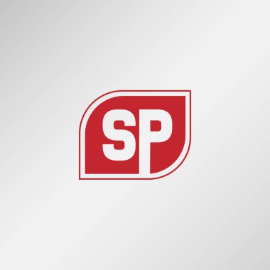 İlk Harf SP Logo Şablonu Tasarımı