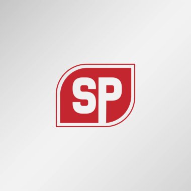 Initial Letter SP Logo Template Design clipart