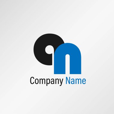 İlk harf Logo tasarım şablonu
