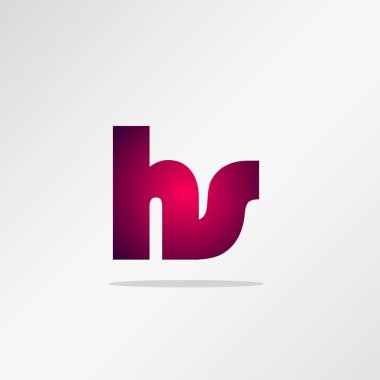 İlk Harf HS Logo Şablonu Tasarımı