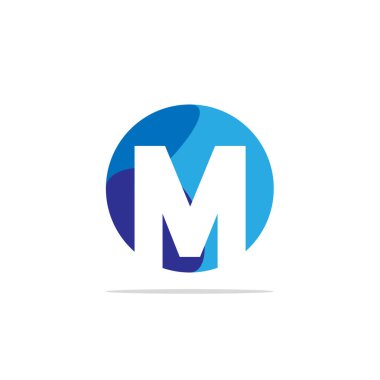 Başlangıç Harfi M Logo Şablonu Tasarımı
