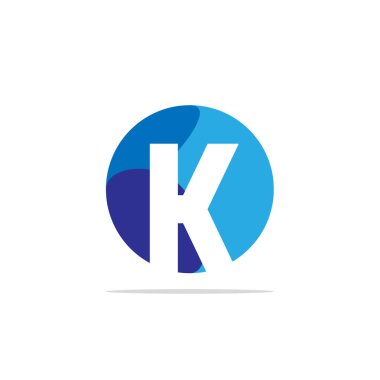 Başlangıç Harfi K Logo Şablonu Tasarımı