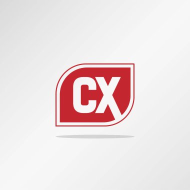 İlk harf Cx Logo tasarım şablonu