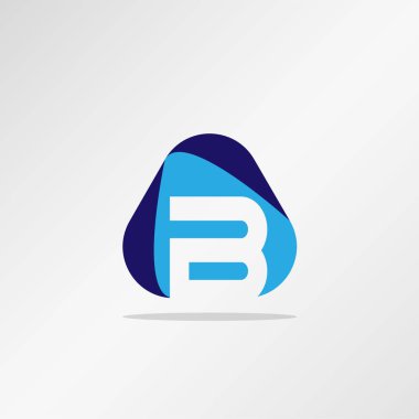 İlk harf B Logo tasarım şablonu