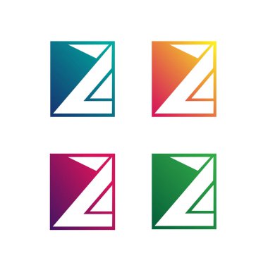 Harf A Logo tasarım şablonu