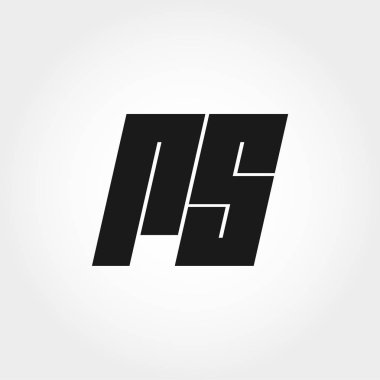 İlk Leter Rs Logo vektör tasarımı