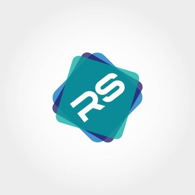 İlk Leter Rs Logo vektör tasarımı