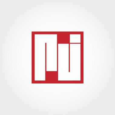 İlk Leter Rj Logo vektör tasarımı