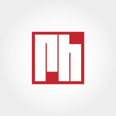 İlk Leter Rh Logo vektör tasarımı