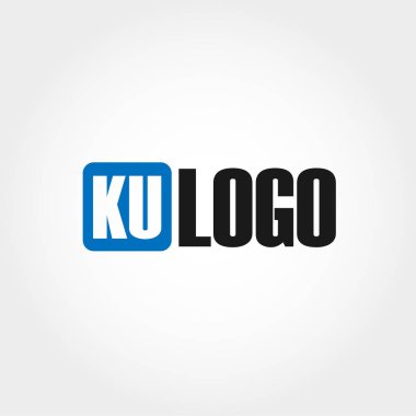 İlk Leter Ku Logo vektör tasarımı
