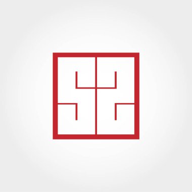 İlk Leter Sz Logo vektör tasarımı