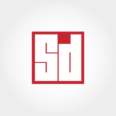 İlk Leter Sd Logo vektör tasarımı