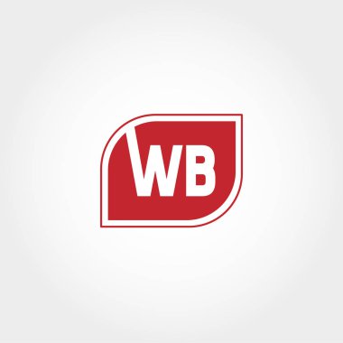 İlk harf Wb Logo vektör tasarımı